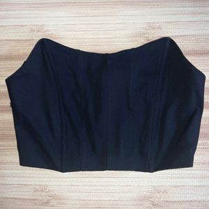 Black corset top , size medium, never worn